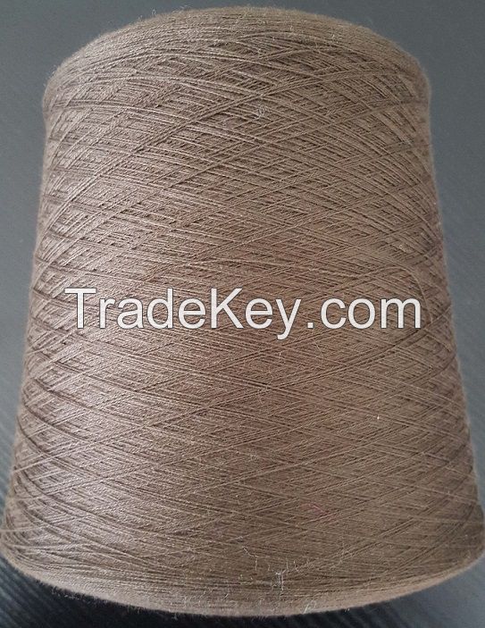30% Wool 35% Cotton 35% Coffee Carbon Knitting Yarn