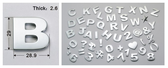 chrome letters CXS01