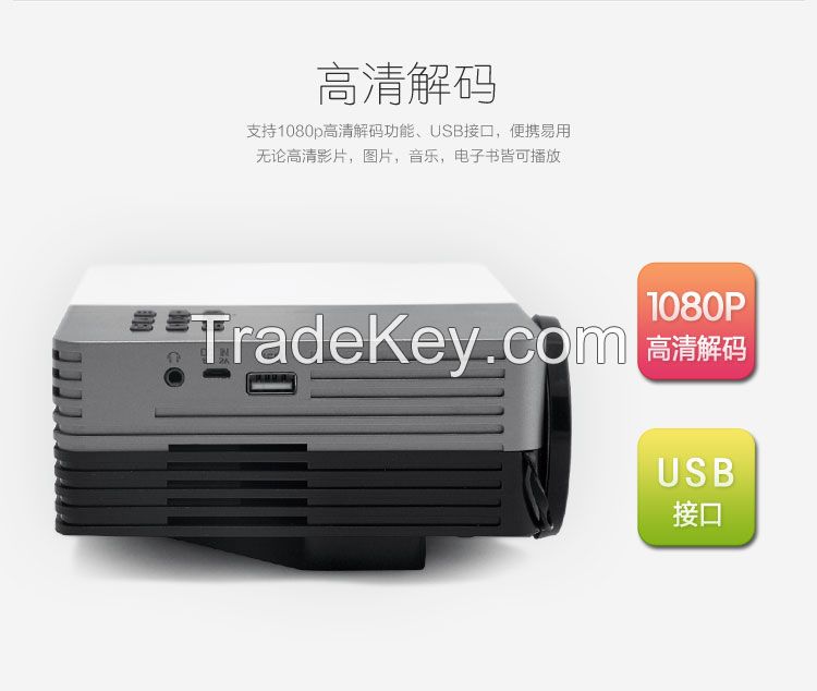 Multimedia Projector (HDMI/VGA/AV/USB/SD/Micro USB)