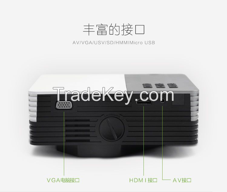 Multimedia Projector (HDMI/VGA/AV/USB/SD/Micro USB)