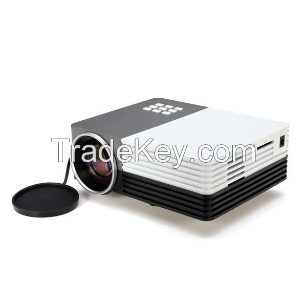GM50 LED Projector 1920 x 1080 150lm w/ SD / HDMI / VGA / AV / USB / Micro USB - White + Silvery Grey