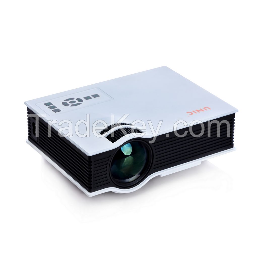 Portable  led lcd mini projector with SD/USB/HDMI/TV(IP)/IR, support 1080P