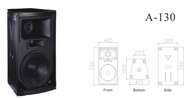 pro audio:3-way frequency systm(A-130)