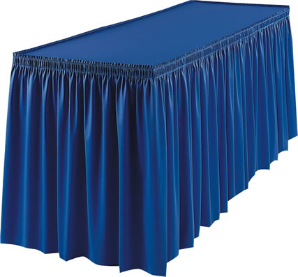 wedding and banquet polyester table skirt