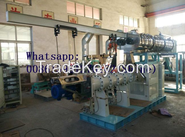 Floating fish feed pellet production line/extruder machine