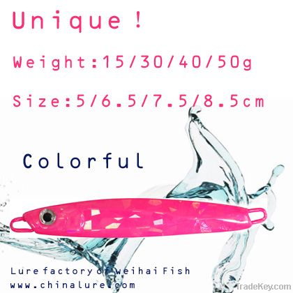 Unique!15/30/40/50g Jigging lure Metal jig Pilker fishing lures