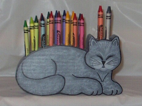 Cat Crayon Holder