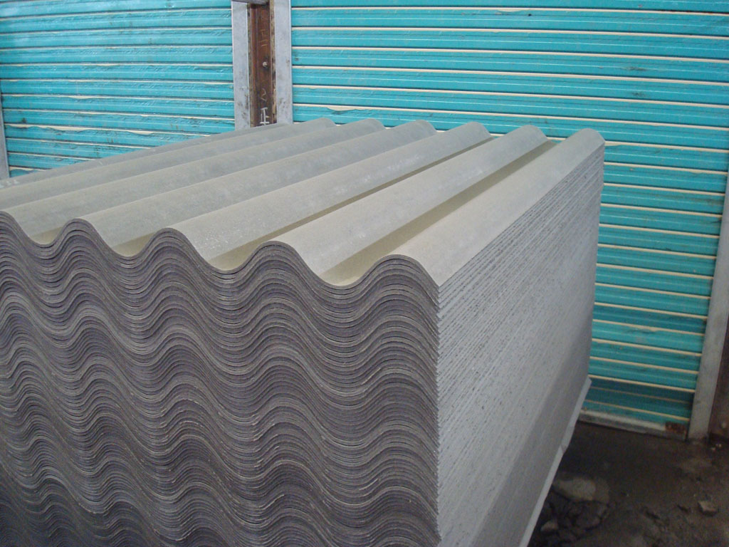 Fiber cement corrugated roofing sheet