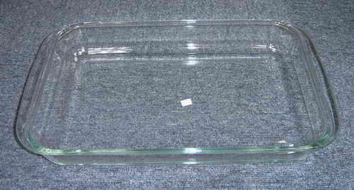 Glass baker rectangle