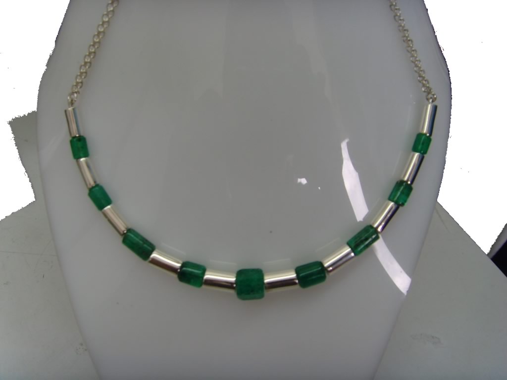 Colombian Emeralds, and Sterling Silver Jewelry