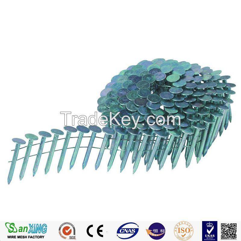 pallet helical coil nail 2.5mm/wire coil nails pallet coil nails/plastic collated coil nails