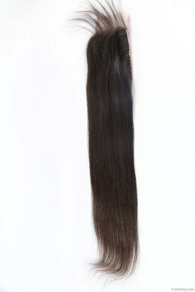 top lace closure brazilian virgin hair silky straight 10~20 inch