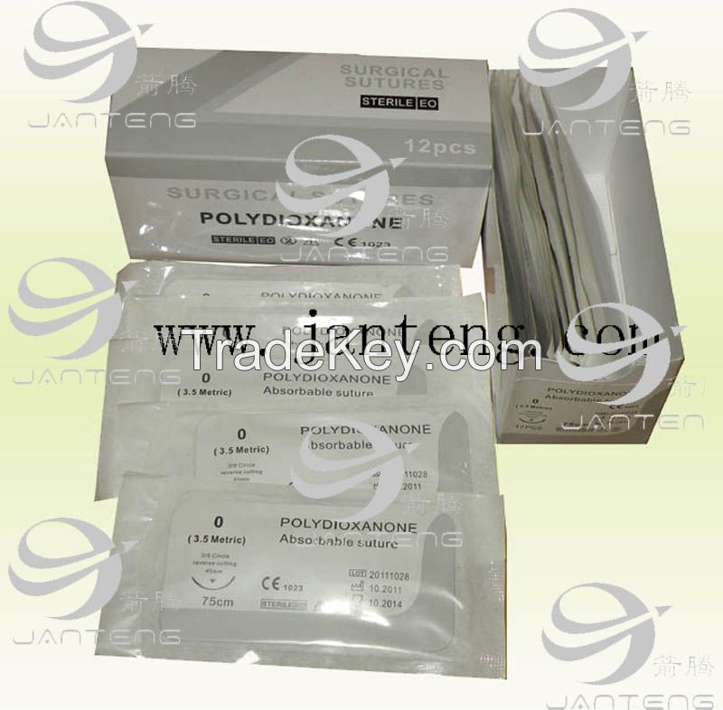 absorbable monofilament Polydioxanone sutures