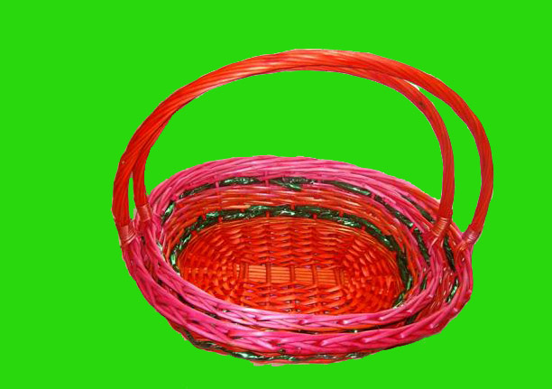 The supply of green fashion portable basket, fruit baskets