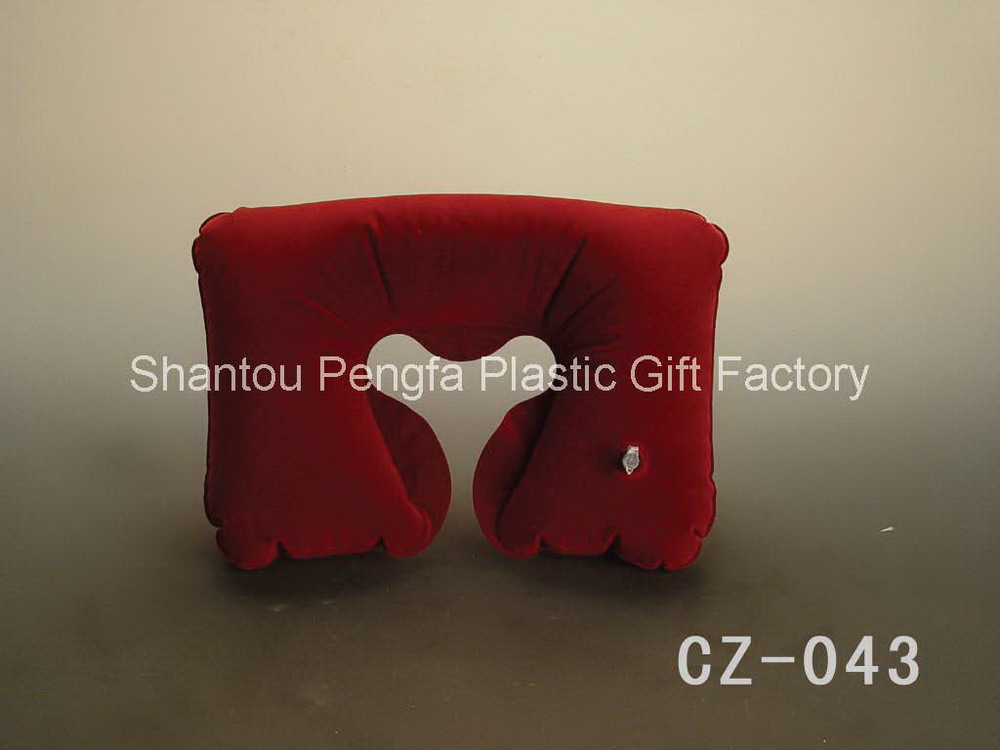 PVC flocked pillow