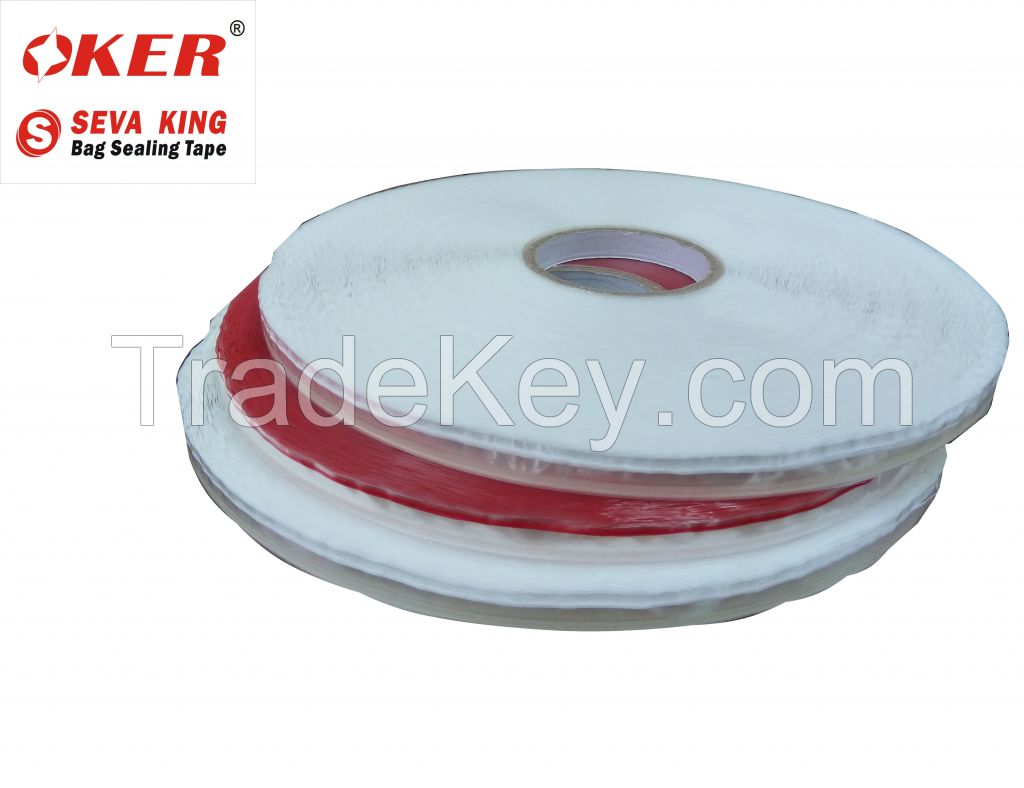 HDPE bag sealing tape double sided adhesive sticky tape courier bag closure tape