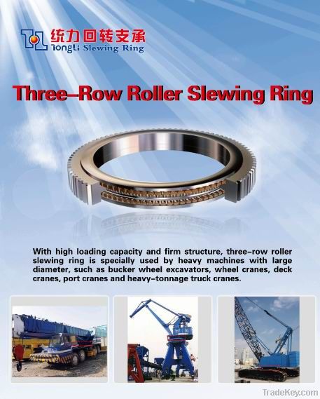 Three row roller slewing ring