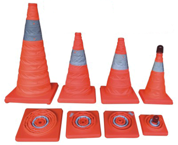 flexible reflective traffic cone