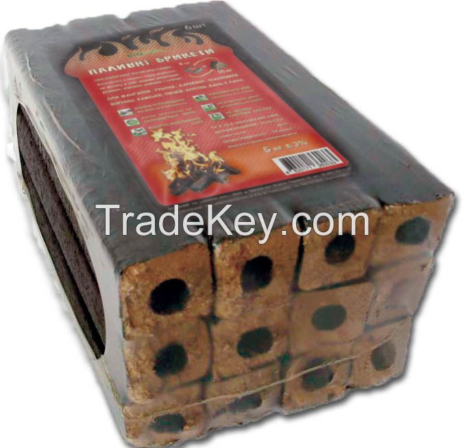 Fuel briquettes for heating