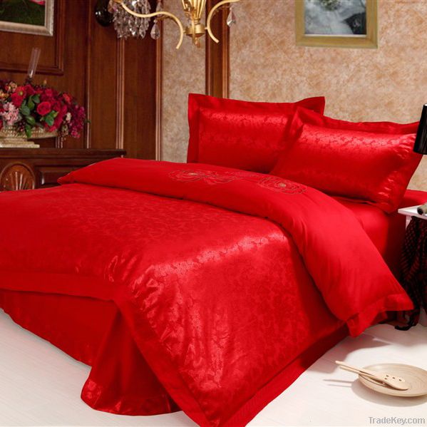 Hometextile Blooming Rose Red