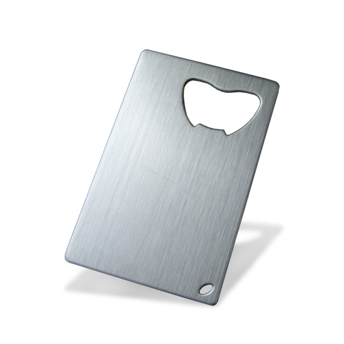 Stainless steel bottle opener in credit card size