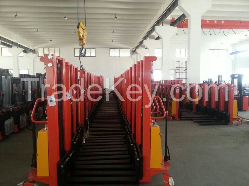 cheap Price 1.0Ton Electric Stacker made in china