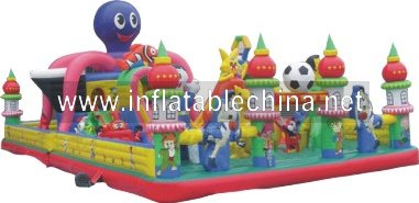 inflatable amusement park, inflatable playground, outdooor play ground