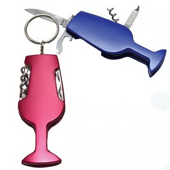 Glass shape key chain with mini tools