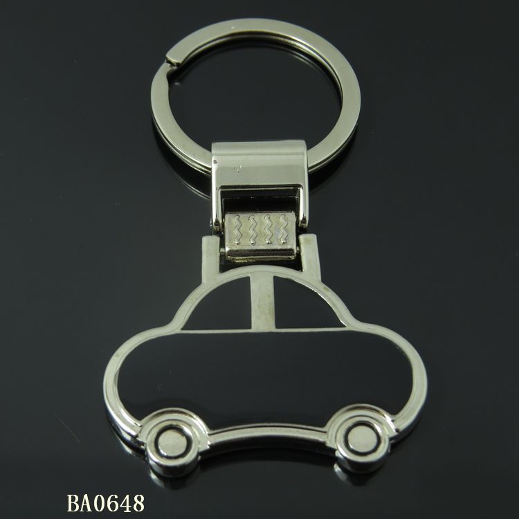 Alloy car shape Key chain with key ring