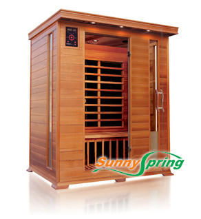 3 persons far infrared sauna room (red cedar)