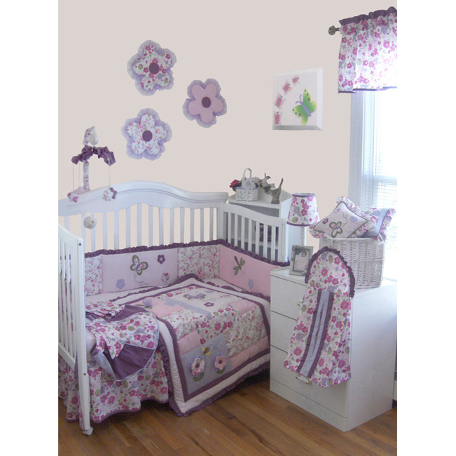 Blooming Garden 9-piece Crib Bedding