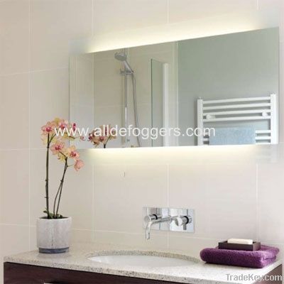 mirror defogger with bathroom wall mirror