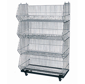 Movable Tilted-basket Shelf