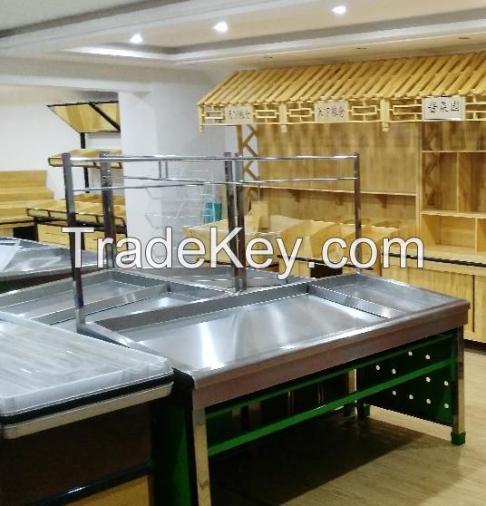 Supermarket Gondola Steel Shelf/Shelving for fruits, books, vegetables