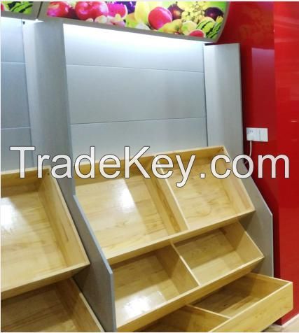 Supermarket Gondola Steel Shelf/Shelving for fruits, books, vegetables