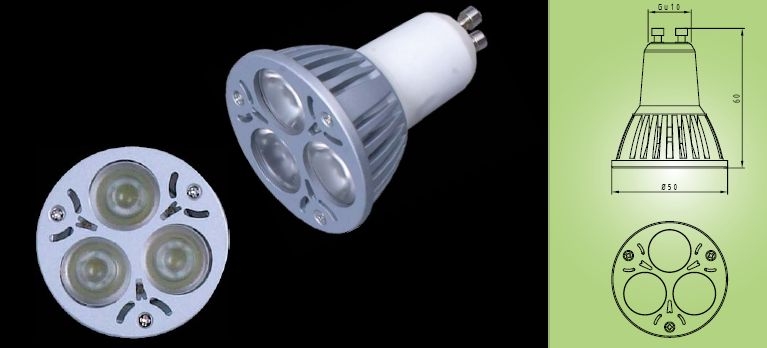 3W high  power LED spotlight