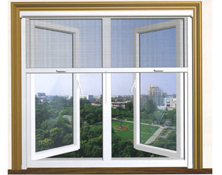 PVC casement window