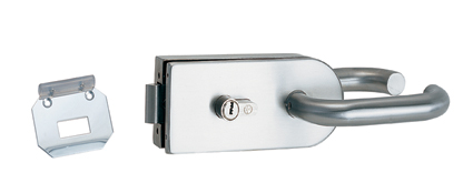 Glass door lock