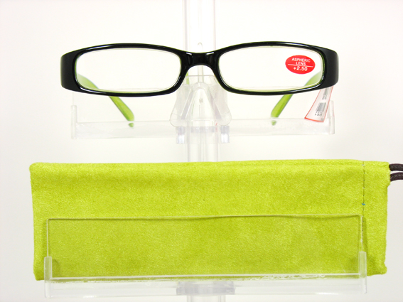 Plastic reading glasses