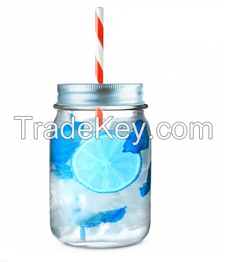 500ml Mason Glass Jar with Cocktail Shaker