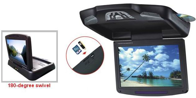 11/12.1-inch Roof Mounted Car DVD Player