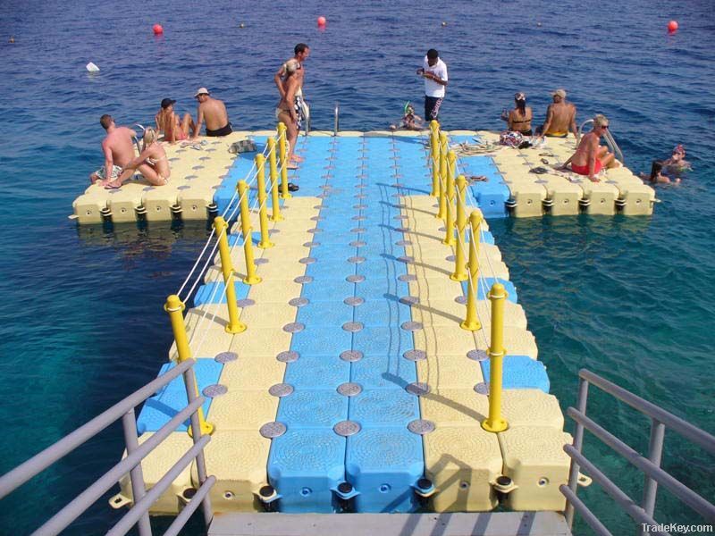 Floating water park