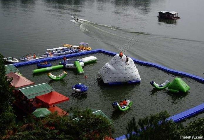 Floating water park