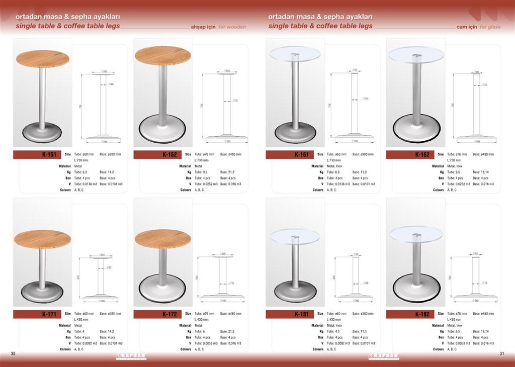 KAPSAN Metal Single Legs