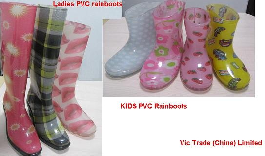 PVC rainboots