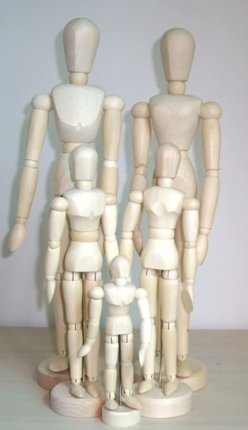 wooden manikin