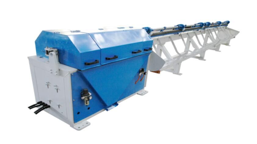 Rebar wire rod straightening and cutting machine