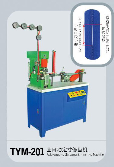 Auto Gapping Stripping Trimming Zipper Machine