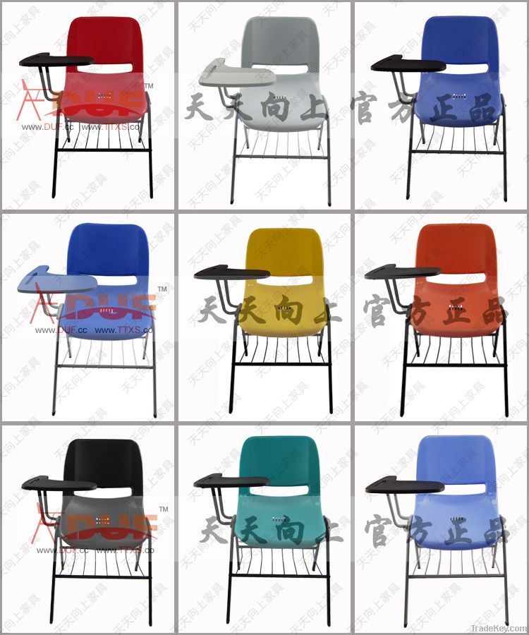 Hot Sell School Chair with Writing Board, Durable Training Chair with F