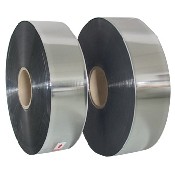 Al/Zn metallised film with heavy edge for capacitor grade